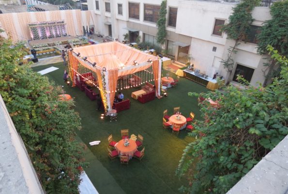 Versaliaa Banquet 1 With Open Courtyard at Mohan Vilaas