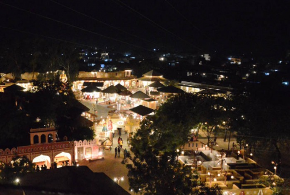 Traditional Dining at Chokhi Dhani Resort