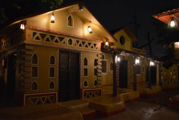 Traditional Dining at Chokhi Dhani Resort