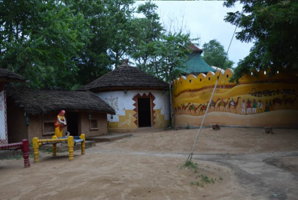 Traditional Dining at Chokhi Dhani Resort