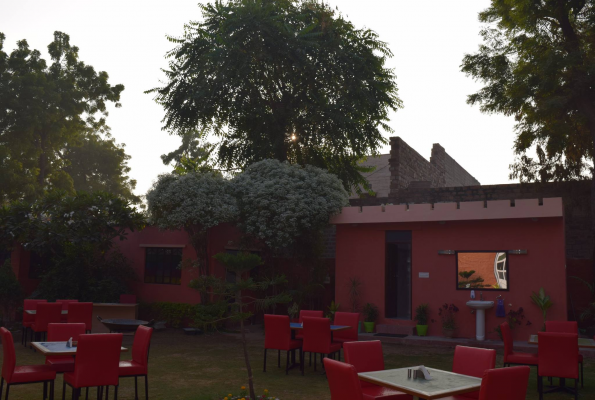 Lawn Area at Spice Route Restaurant