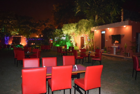 Lawn Area at Spice Route Restaurant