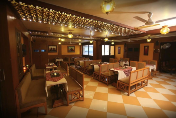 Cafe Patio at Shanti Bhawan Heritage Hotel