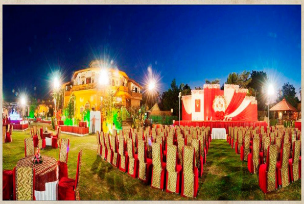 Lawn at Hotel Nirali Dhani