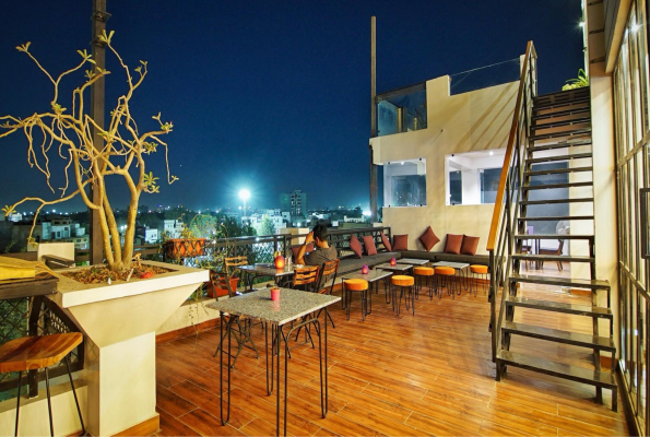 Rooftop Area at Purple Saffron