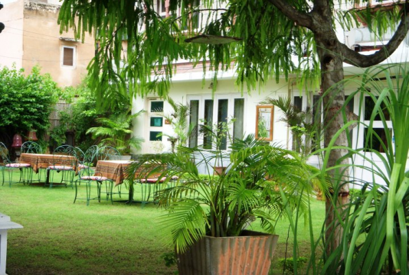 Courtyard at Suryaa Villa A Heritage Home