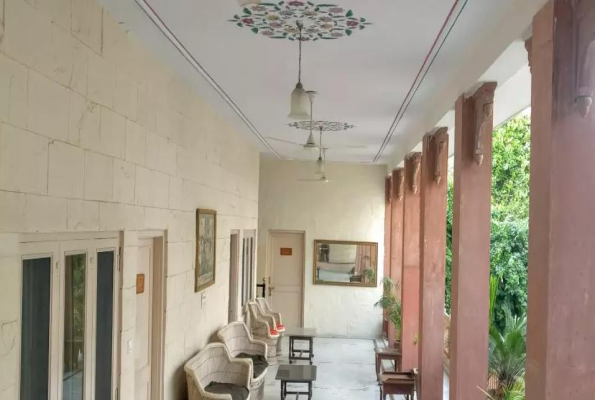 Courtyard at Suryaa Villa A Heritage Home