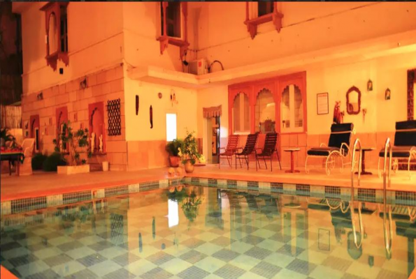 Poolside at Suryaa Villa A Heritage Home