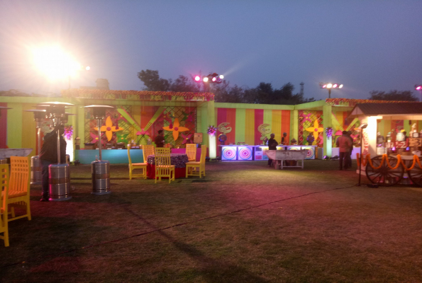 Lawn at Amargarh Resort By Tgs