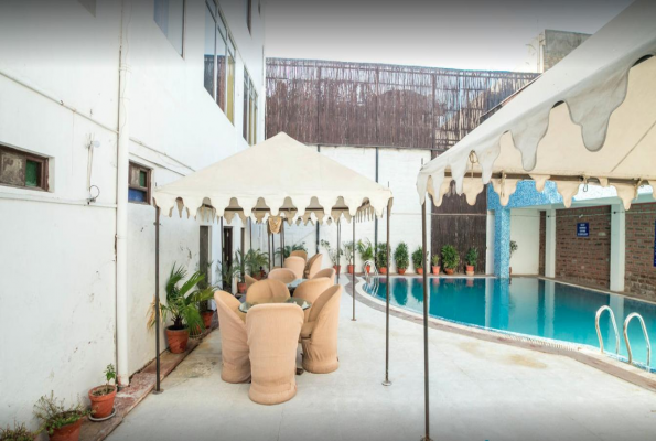 Poolside at The Marwar Hotel & Gardens