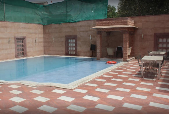 Poolside at Raghav Villas