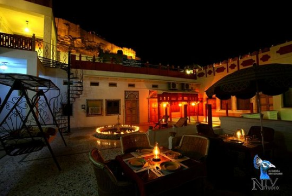 Rooftop Restaurant at Krishna Prakash Heritage Haveli