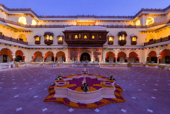 Courtyard at Pratap Niwas