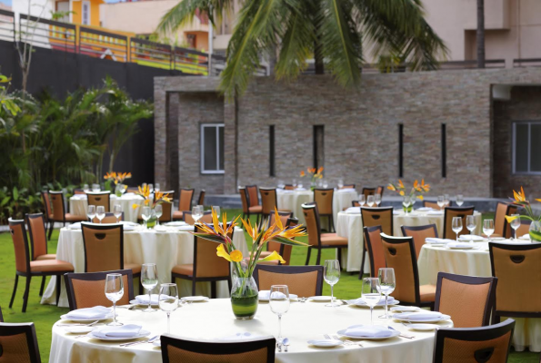 Party Lawn at MSR Hotel and Spa Bangalore