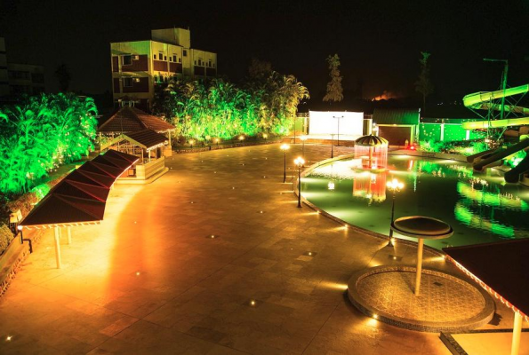 Poolside Party Area at Manali The Resort