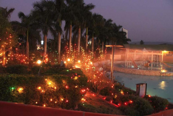 Poolside Party Area at Manali The Resort