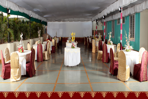 Dinning Hall at Shreeji Banquet Hall & Lawns