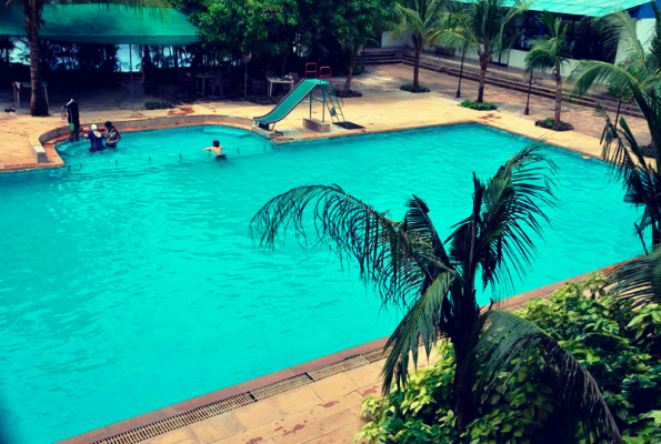 Pool Side at Srushti Farms