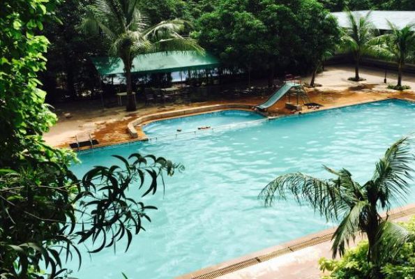 Pool Side at Srushti Farms