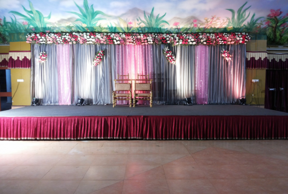 Dinning area at Gulmohor Banquet Hall