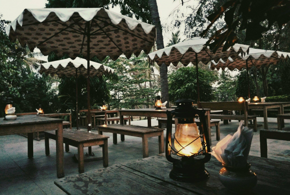 Open Area at Vattika Vegetarian Restaurant