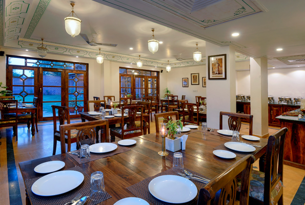 Restaurant at Treehouse Rajbagh Hotel
