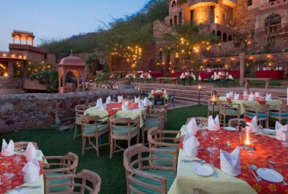 Hawa Mahal Terrace at Neemrana Fort Palace