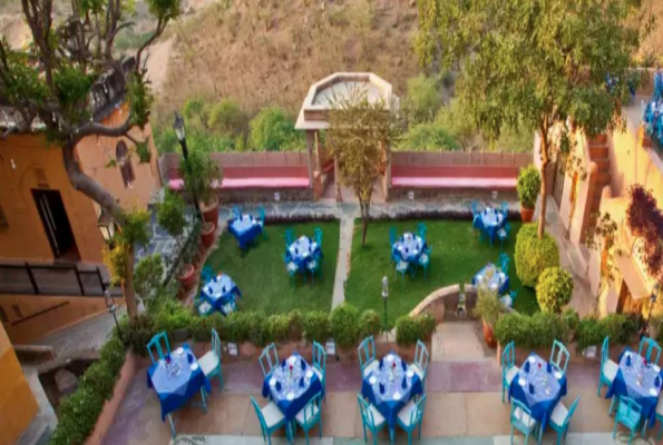 Gujarat Terrace at Neemrana Fort Palace