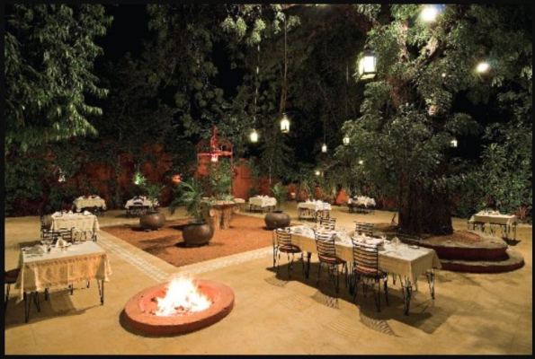 The Dining Room at Vivanta Sawai Madhopur Lodge