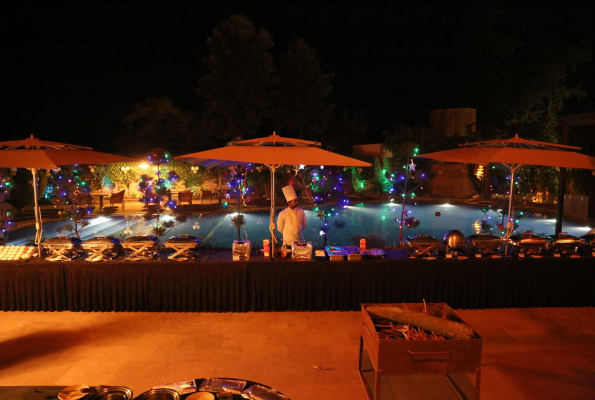 Poolside Area at Aravali Resort