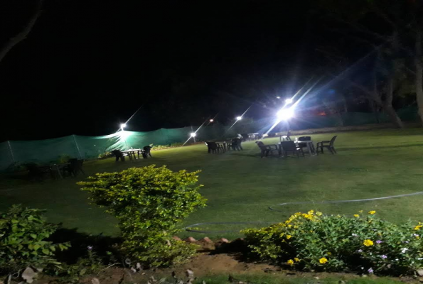 Lawn at Saras Parlor And Restaurant