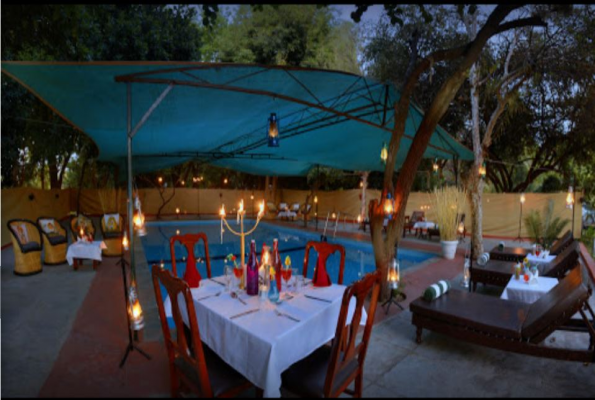 Pool Side at The Abrar Palace