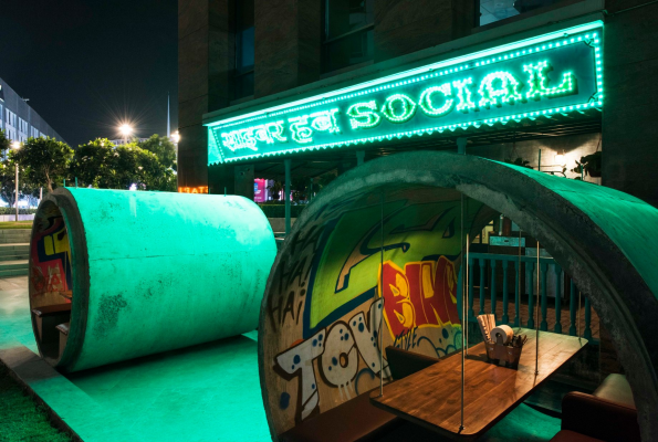 Tunnel Seating at Cyber Hub Social