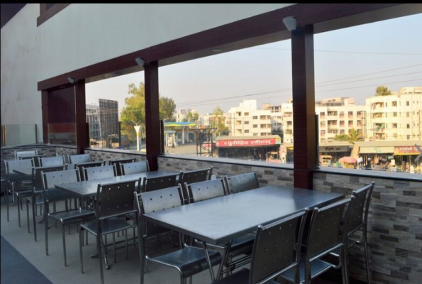 Open Terrace at Garwa Pure Veg