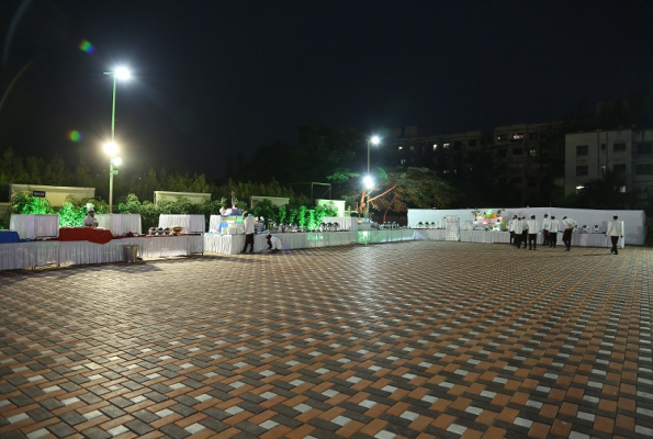 Dinning Area at Pratham Vishwa Lawns