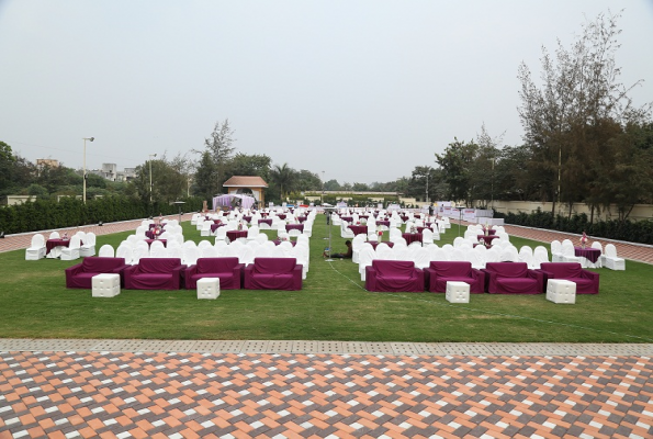 Dinning Area at Pratham Vishwa Lawns