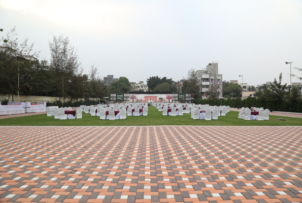 Dinning Area at Pratham Vishwa Lawns