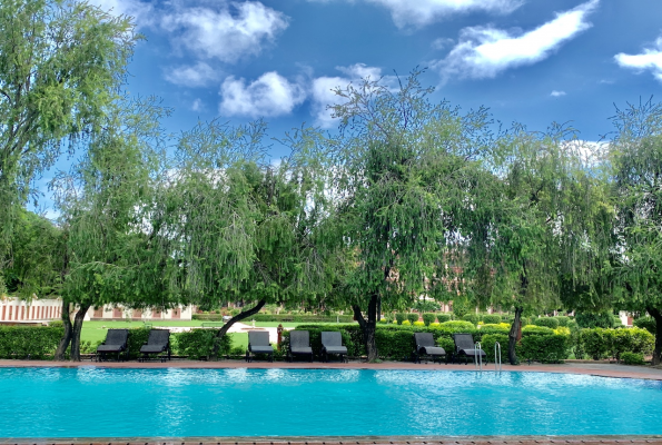 Poolside at Umaid Lake Palace