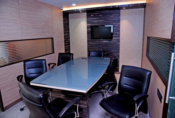 Conference room at Station27 Coworking Hub