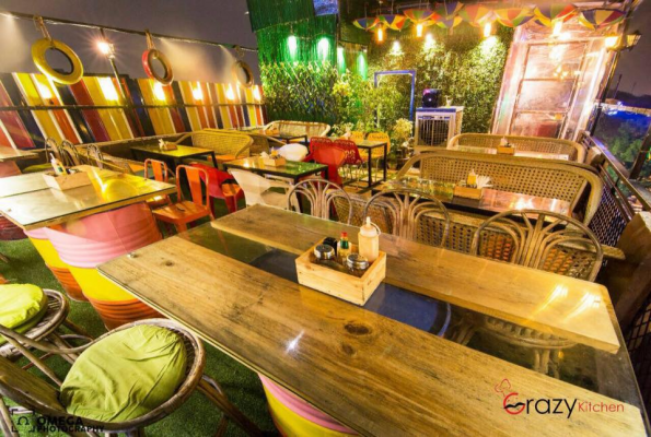 Restro Bar at Crazy Kitchen Roof Top Cafe