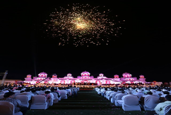 Lawn at Ramsmruti Lawns