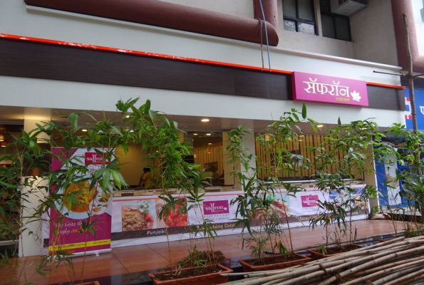 Dining Area at Saffron Vegetarian Restaurant