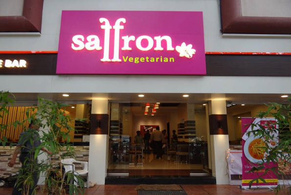 Dining Area at Saffron Vegetarian Restaurant