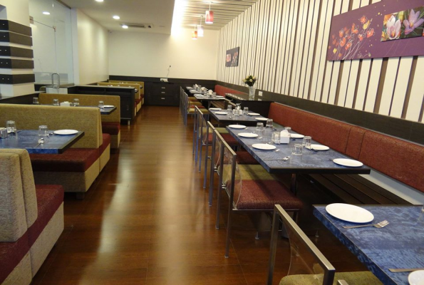 Dining Area at Saffron Vegetarian Restaurant