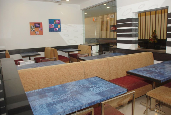 Dining Area at Saffron Vegetarian Restaurant