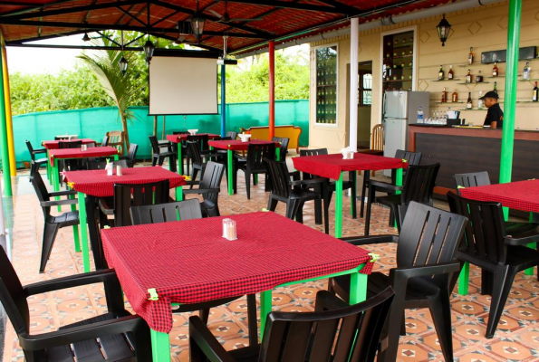 Poolside at Peles Windsong Wooden Cottages