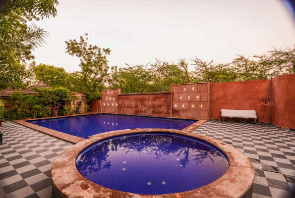 Poolside at Mandore Guest House
