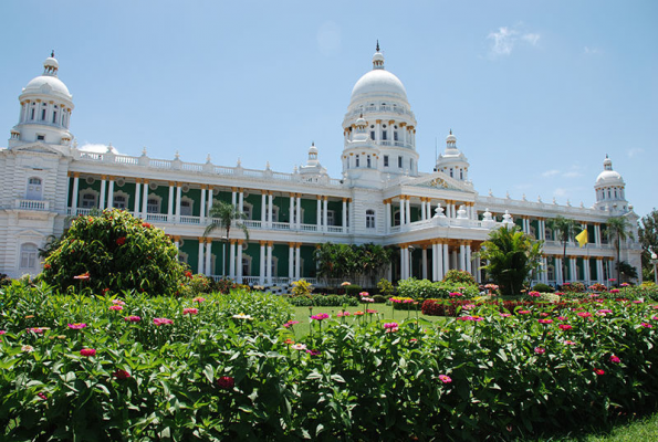 Lawn at Lalitha Mahal Palace Hotel