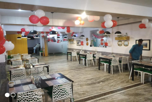 Restaurant at Hotel Satyam Swagat