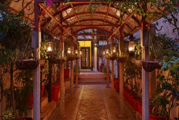 Restaurant at Haveli Hari Ganga